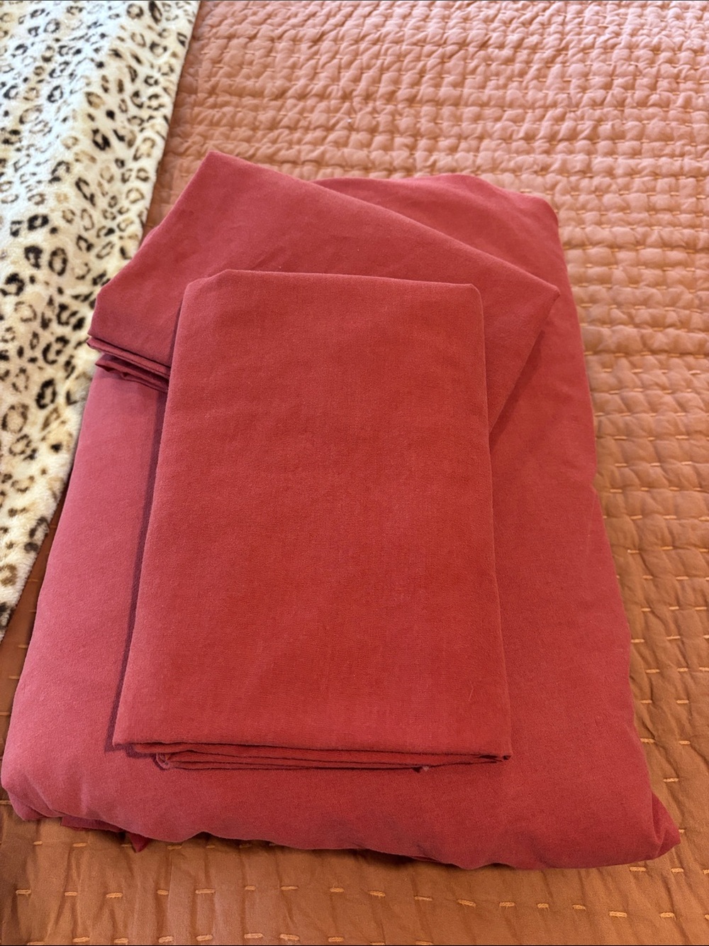 Target Dusty Rose Red Solid Sheet Set
